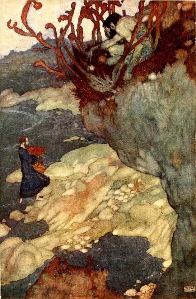 Shakespeare's comedy of the Tempest with illustrations by Edmund Dulac - frontispiece