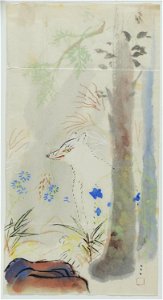 Shimomura Kanzan - White Fox - P3n20 - Isabella Stewart Gardner Museum