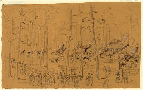 Sherman's march through South Carolina - Burning of McPhersonville LCCN2004661257