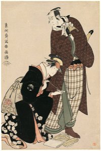 Sharaku (1794) Matsumoto Kōshirō IV as Ninokuchimura Magoemon, and Nakayama Tomisaburō as Umegawa