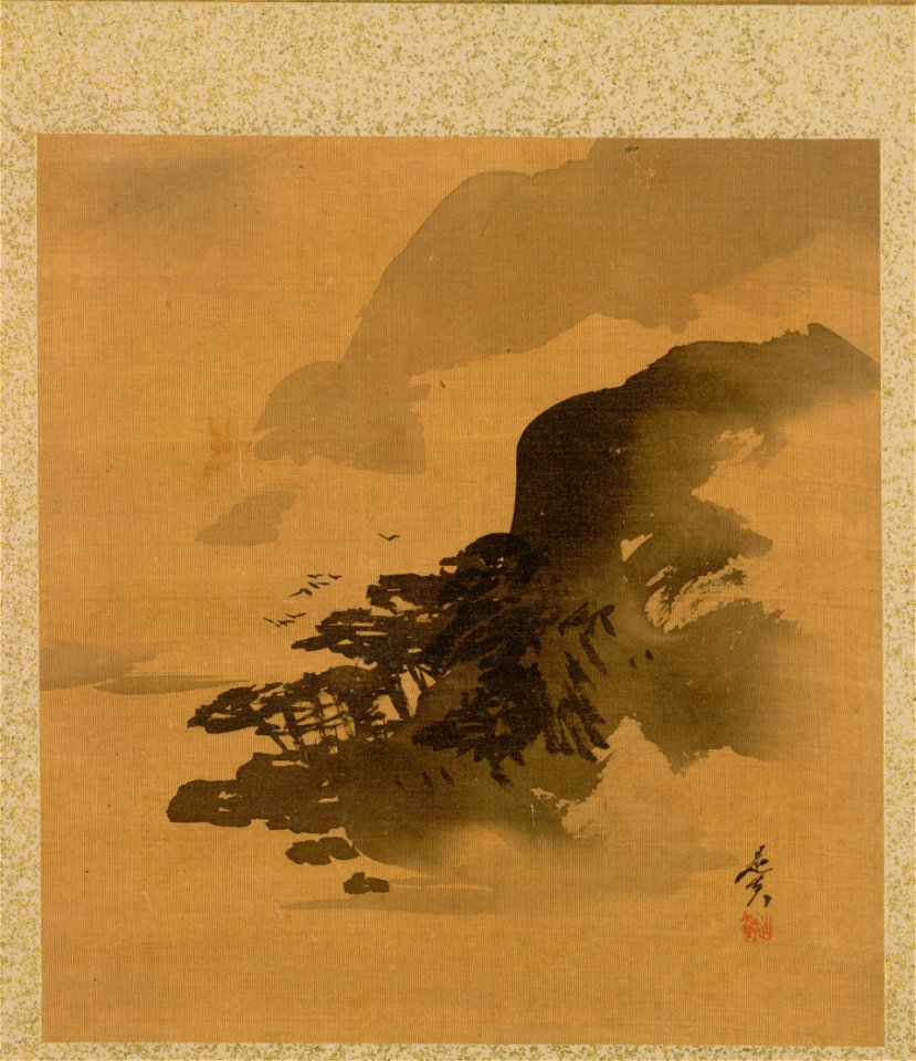 Shibata Zeshin - Leaf from Album of Seasonal Themes, Quail in Grass - 1990.130.h - Cleveland Museum of Art
