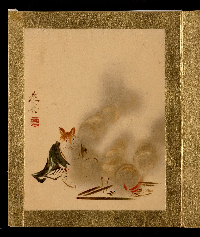 Shibata Zeshin - Fox by Mystic Fire - 36.100.136 - Metropolitan Museum of Art