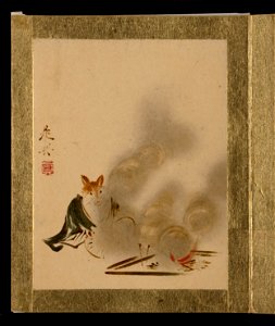 Shibata Zeshin - Fox by Mystic Fire - 36.100.136 - Metropolitan Museum of Art
