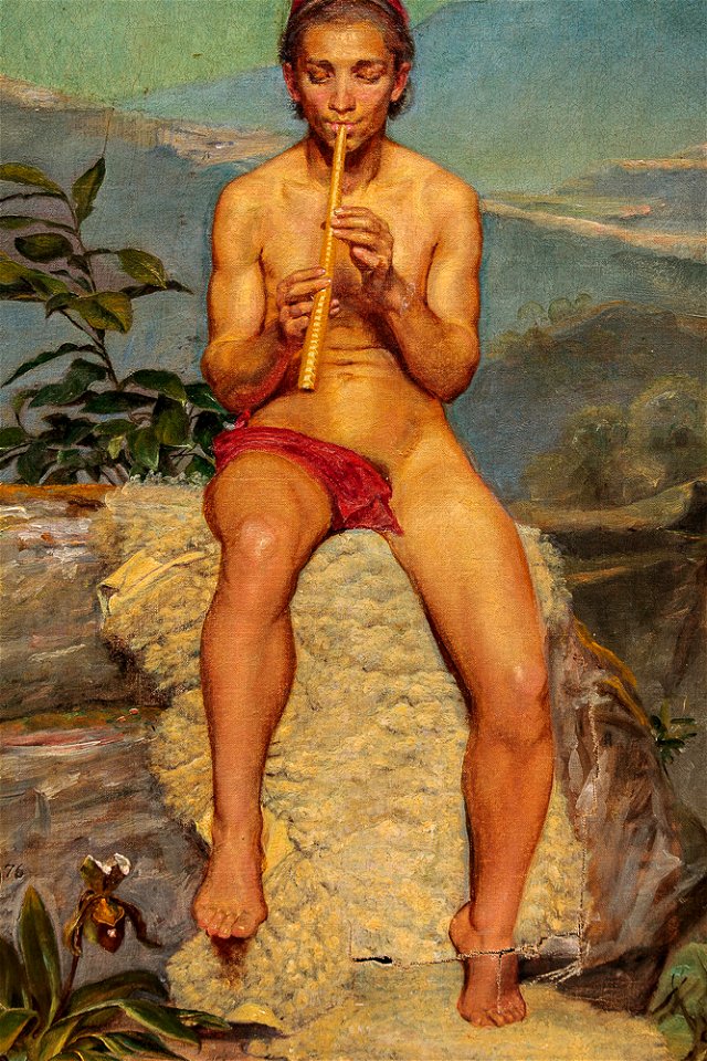 Shepherd Boy with Flute (Zahrtmann)
