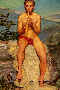 Shepherd Boy with Flute (Zahrtmann)