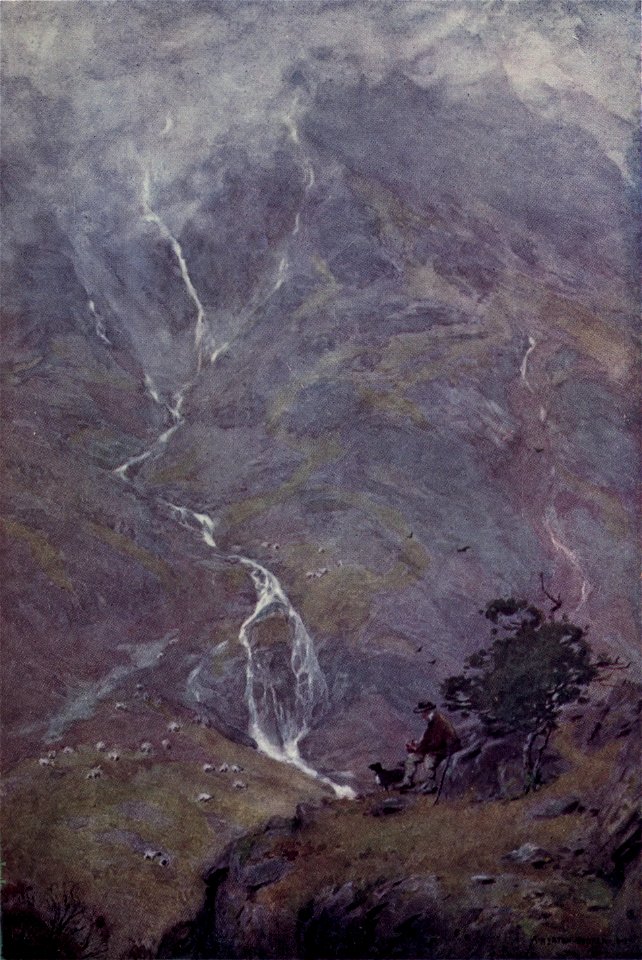 Shepherd, Yewdale, Coniston - The English Lakes - A. Heaton Cooper