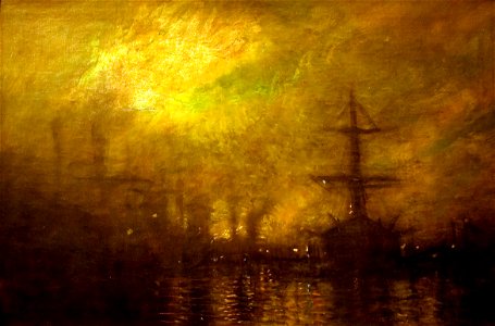 Ship - Painting by Mednyánszky