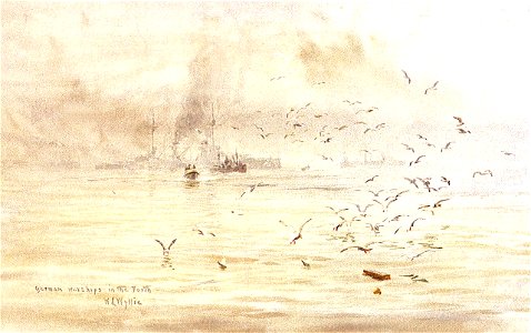 Ships of the surrendered German High Seas Fleet in the Forth, November 1918 RMG PW0908