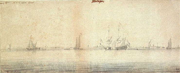 Shipping in light airs off Wieringen RMG PW6829