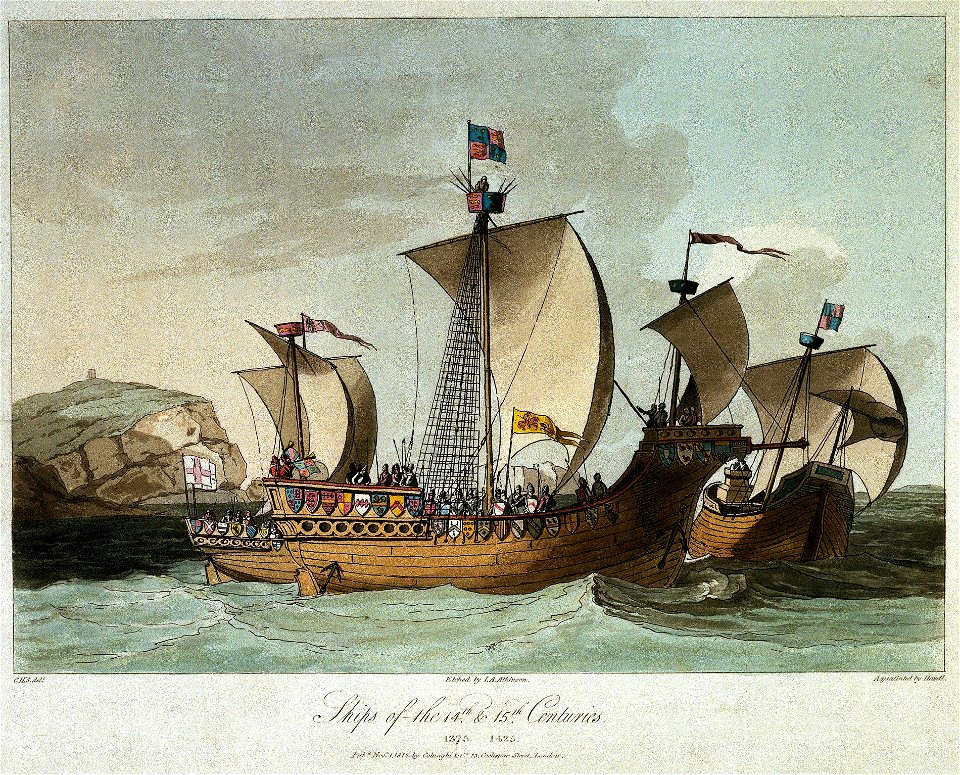 Ships of the 14th and 15th Centuries. 1375, 1425 RMG PU0285