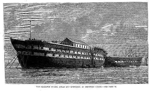Ships used as smallpox isolation hospitals. Wellcome L0003270