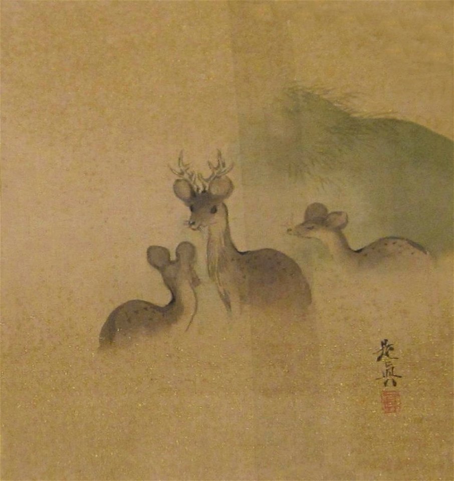 Leaf from an album of landscape paintings of the 12 months by Shibata Zeshin I