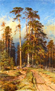 Pine Forest (Ivan Shishkin). Free illustration for personal and commercial use.