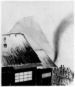 Shibata Zeshin - Cottage and Mountains - 64.31.1 - Metropolitan Museum of Art