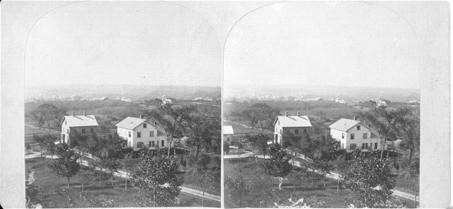 Shipman House (now Zeta Psi) and home of President Ballou, circa 1869