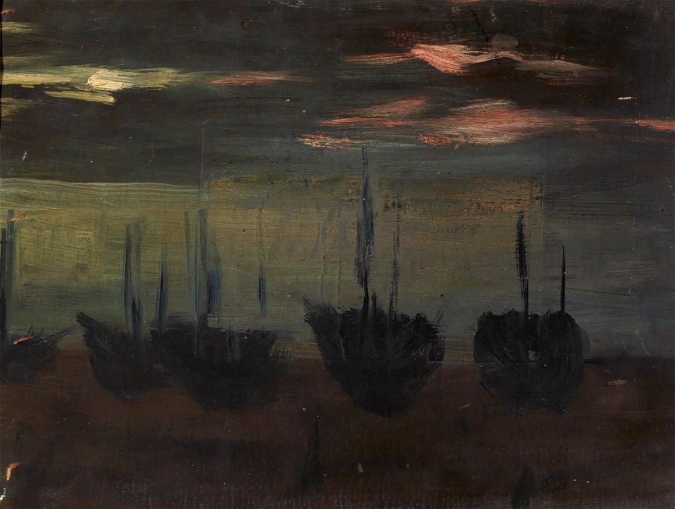 Ships in Moonlight SAAM-1952.13.55 1