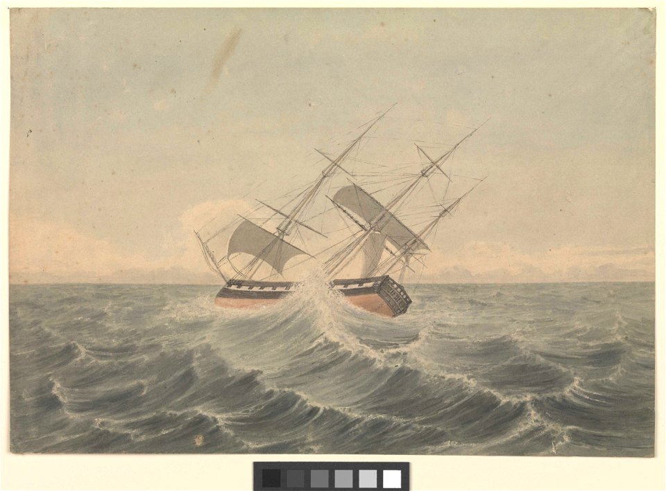 Ship Duke of Northumberland Capt W L Pope off the Cape March 27th 1834 RMG PW7718