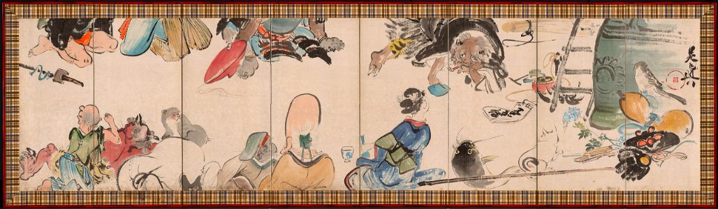 Shibata Zeshin - Gathering of Otsu-e Subjects - 1982.9 - Cleveland Museum of Art
