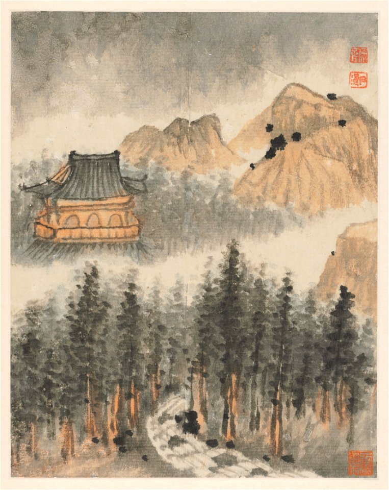 Shitao - Reminiscences of Qinhuai River - 1966.31.6 - Cleveland Museum of Art