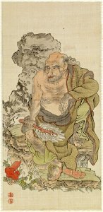 Shodo-sho - Leaf from Album Depicting the Sixteen Lohans (Arhats) - Walters 3516710