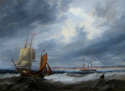 Shipping off Seaham by John Wilson Carmichael