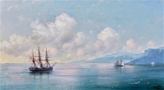 Ship off the Crimean Coast (Aivazovsky)