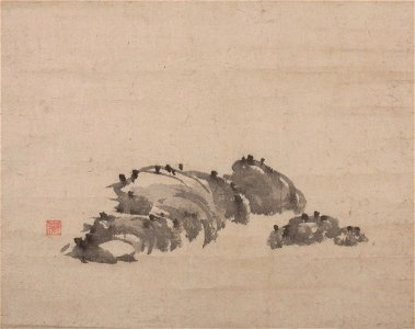 Shōkadō Shōjō - Rocks - 1961.98.C - Arthur M. Sackler Museum