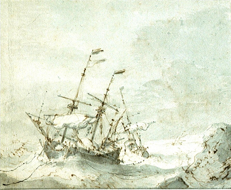 Ships driving ashore on the rocks RMG PW7014