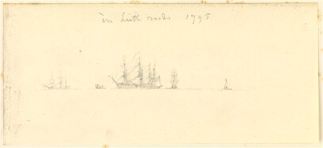 Shipping in Leith Roads, 1795 RMG PZ0959