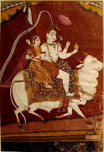 Shiva and Parvati on Nandin (6124568527)