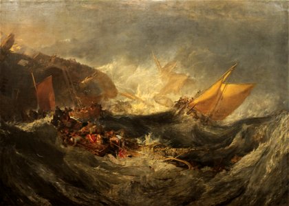 Shipwreck of the Minotaur William Turner. Free illustration for personal and commercial use.