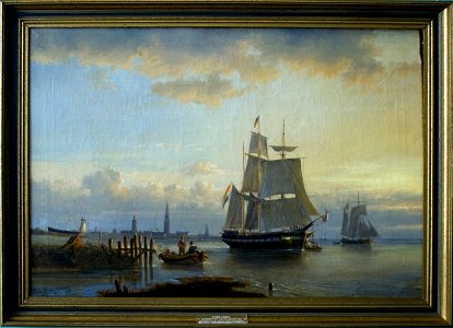 Ships in the Haven of Antwerp