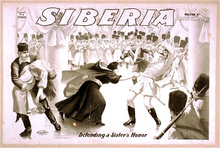 Siberia written by Bartley Campbell. LCCN2014636702. Free illustration for personal and commercial use.