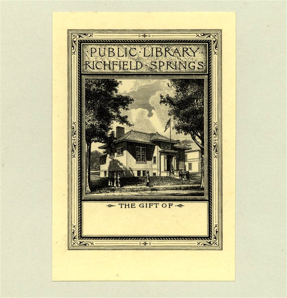 Sidney Lawton Smith Bookplate-Public Library