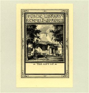 Sidney Lawton Smith Bookplate-Public Library