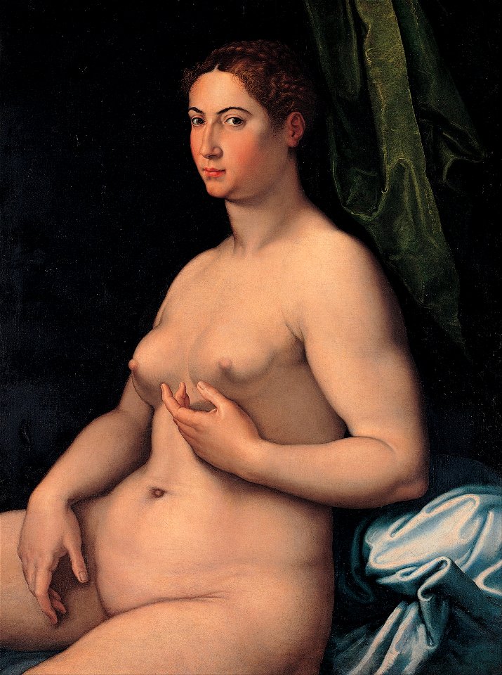 Girolamo Siciolante da Sermoneta - A seated female - Google Art Project