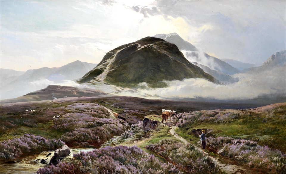 Sidney Richard Percy Carn Dearg and Ben Nevis from Achintee