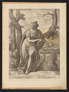 Sibylla Tiburtina 1575 print by Anthonie Blocklandt van Montfoort, S.I 40783, Prints Department, Royal Library of Belgium