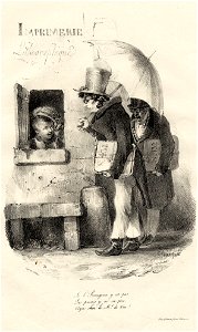 Si l'bourgeois y est pas, les presses y ne vas pas, voyez chez le md de vin! (BM 1869,0410.82)