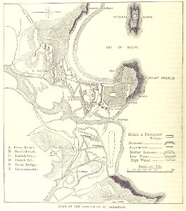 Siege of San Sebastián. Free illustration for personal and commercial use.