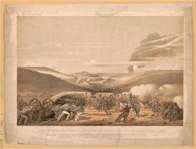 Siege of Sevastopol from the New 32 pounder battery above the left attack Picquet House - M.A. Biddulph Captn. R.A. del. ; E. Walker lith. ; Day & Son, Lithrs. to the Queen. LCCN2002713039