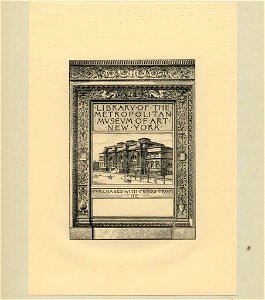 Sidney Lawton Smith Bookplate-Library MMA