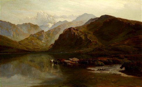 Sidney Richard Percy (1821-86) - A view of Llyn Dulyn - RCIN 403653 - Royal Collection