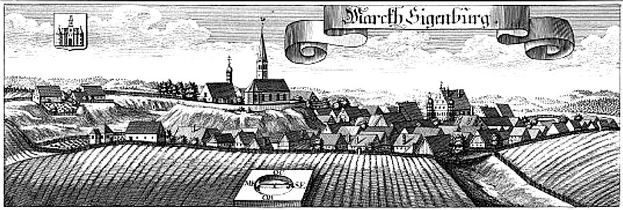 Siegenburg Kupferstich Wening 1700