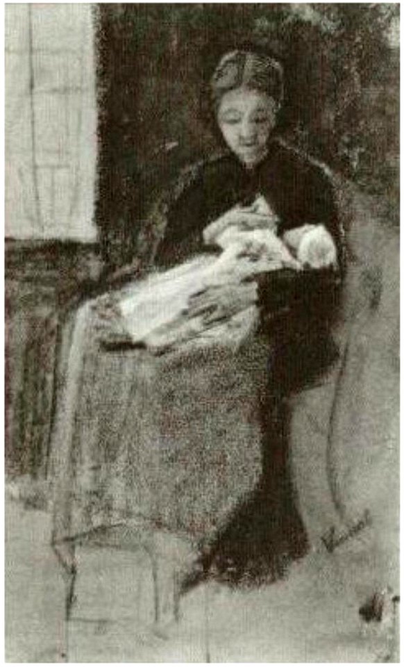 Sien Nursing Baby 1068 Viincent van Gogh