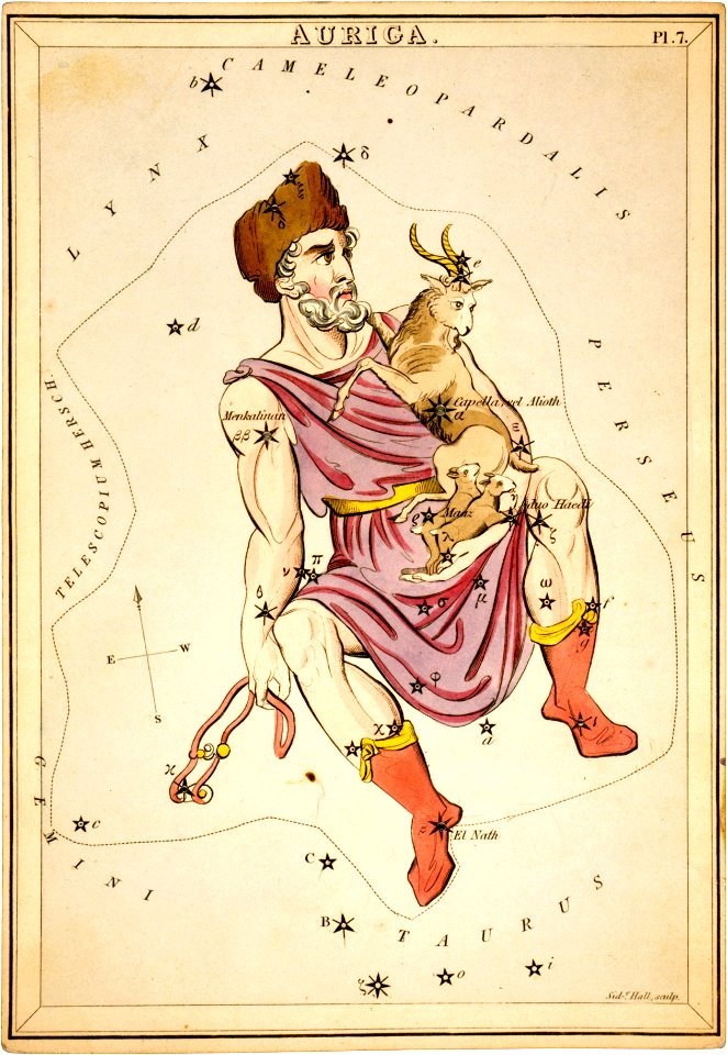 Sidney Hall Auriga, 1825