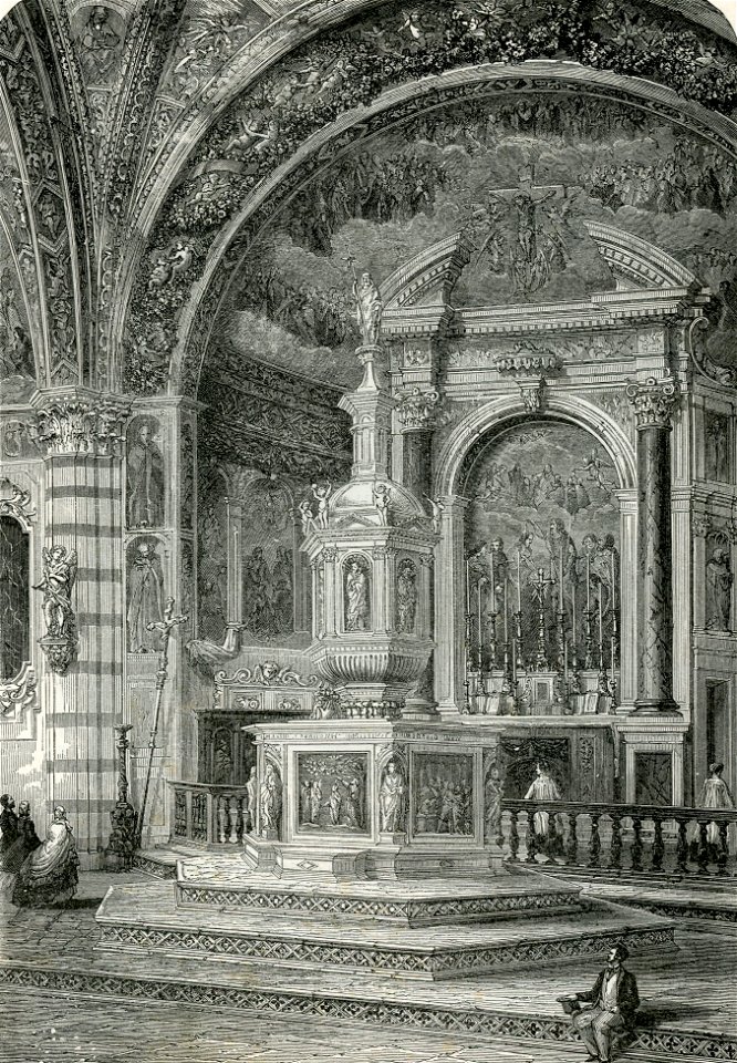 Siena Fonte battesimale nella chiesa di San Giovanni Battista