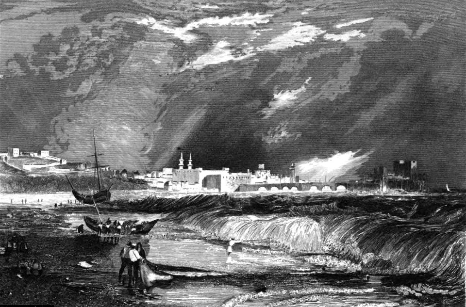 Sidon, Illustration for La Terre-Sainte et les lieux illustrés par les apôtres, by Adrien Egron, 1837 (32)