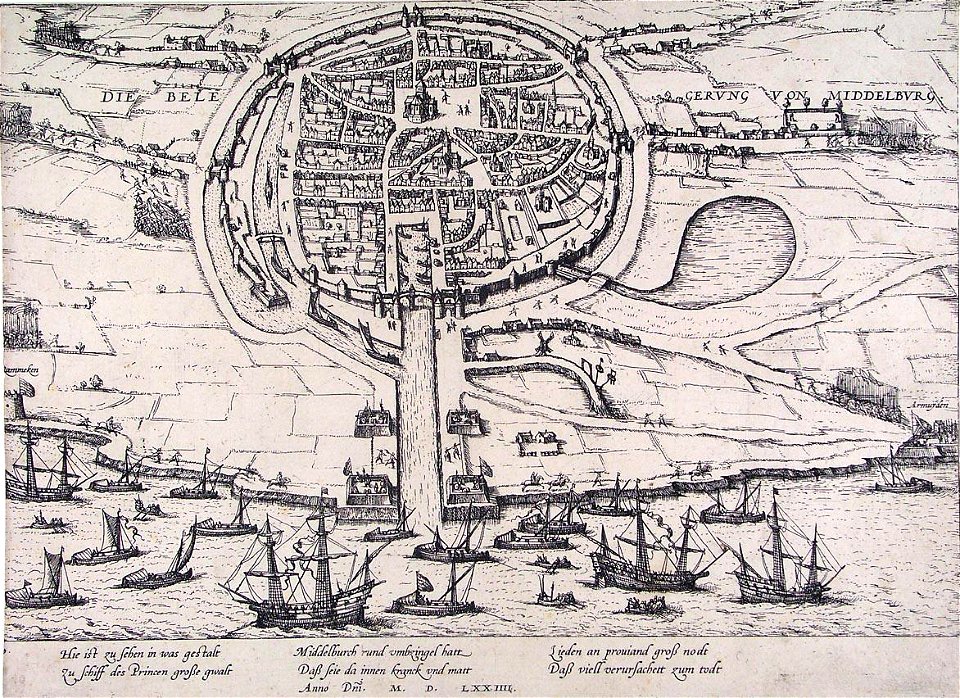 Siege of Middelburg - Beleg van Middelburg in 1574 (Frans Hogenberg)