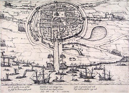 Siege of Middelburg - Beleg van Middelburg in 1574 (Frans Hogenberg)
